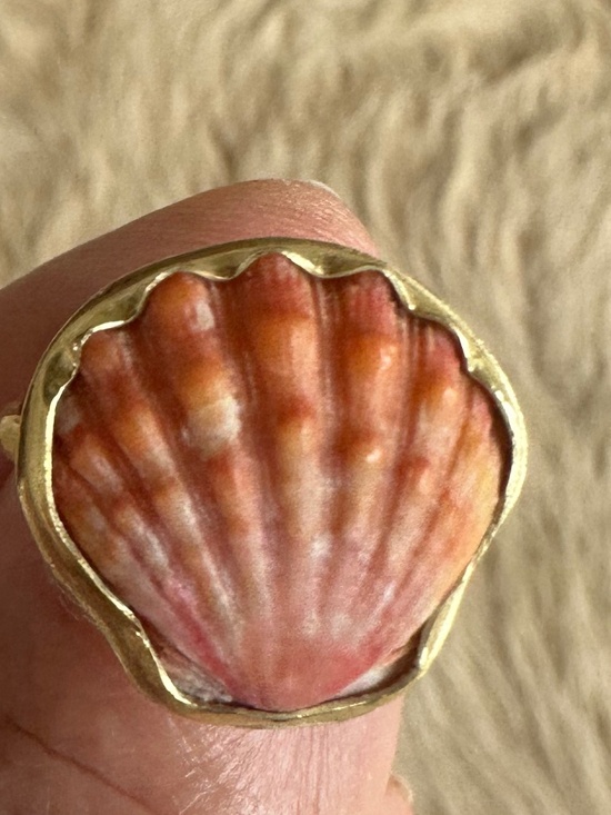 Jewelry - 18K Sunrise Shell Ring